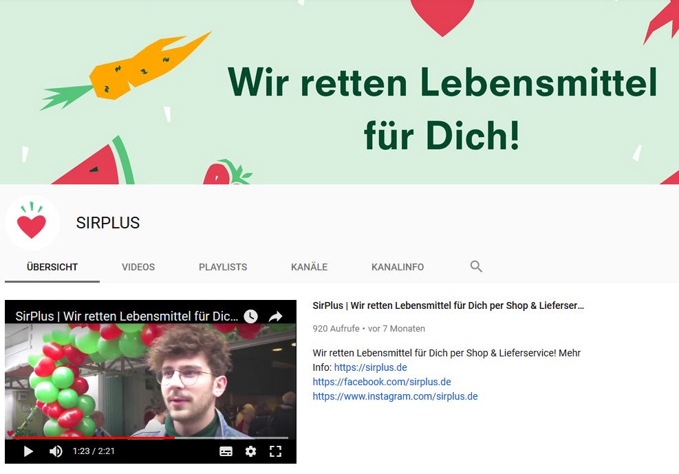 Sirplus wir retten Lebensmittel